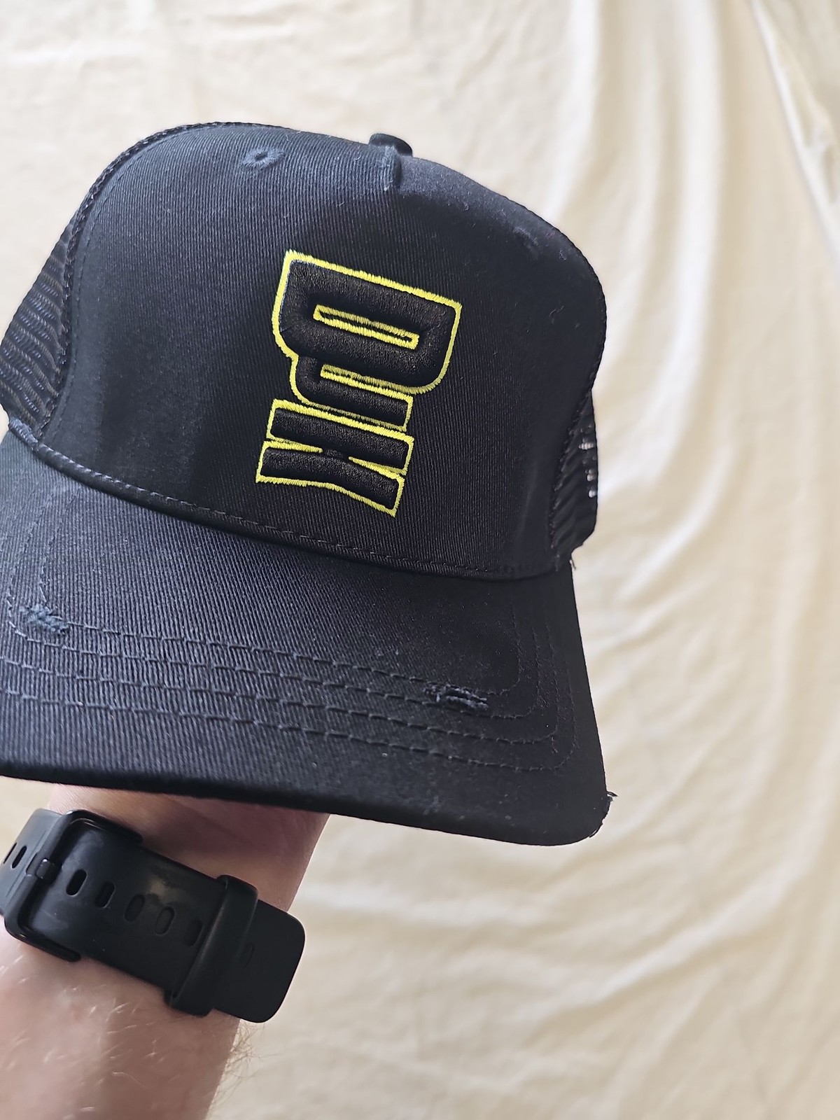 DJK International Black Mesh Trucker Cap - Image 4