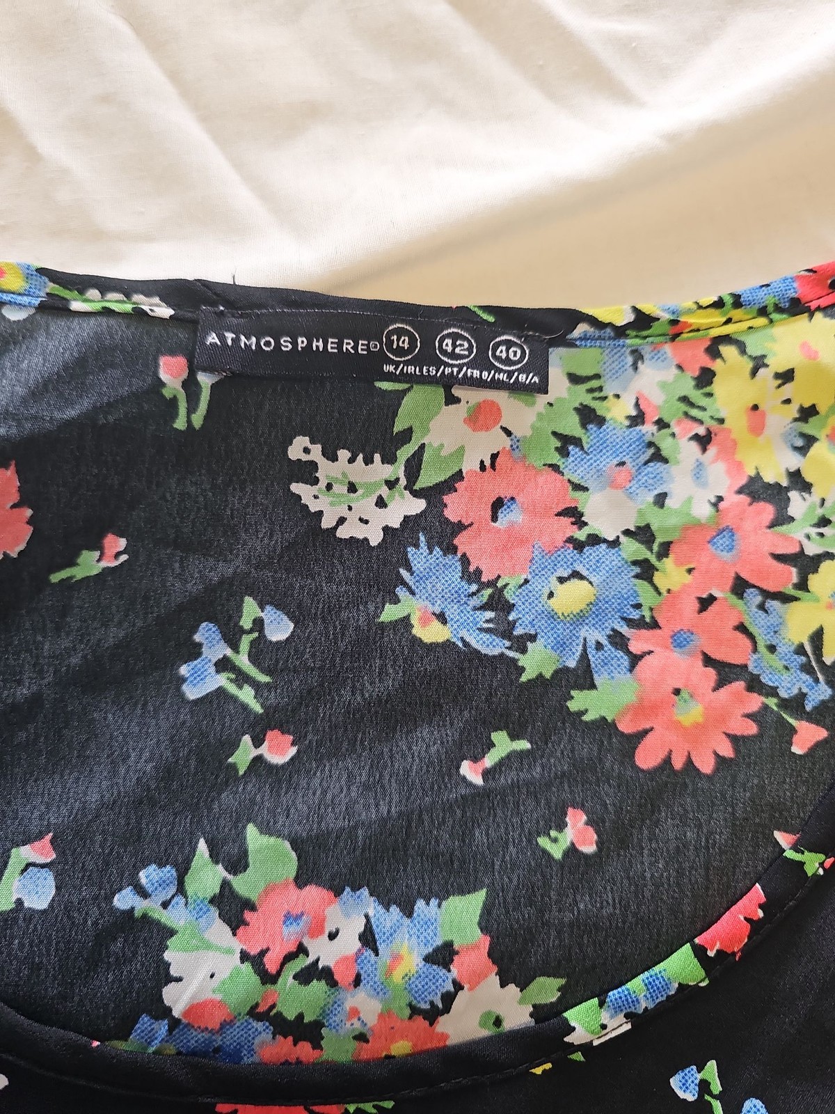 Atmosphere Floral Print Sleeveless Shell Top UK 14 B461