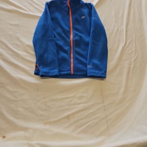 Trespass Kids Blue Full Zip Fleece Jacket with Orange Contrast B464