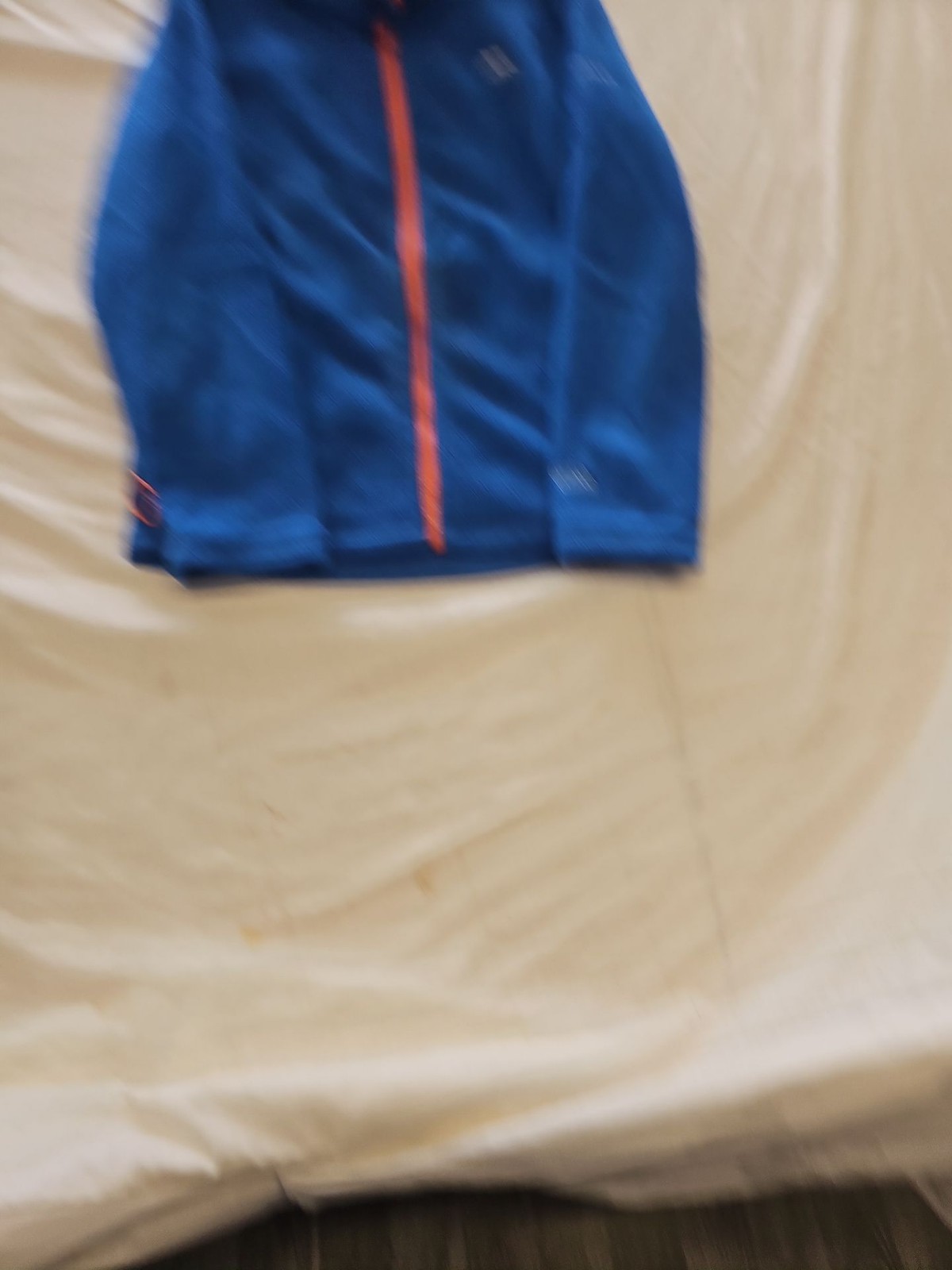 Trespass Kids Blue Full Zip Fleece Jacket with Orange Contrast B464 - Image 3