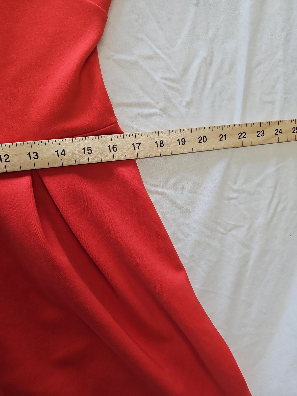 Be Beau Red and Black Colorblock Skater Dress Size 16 B465 - Image 6