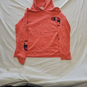 Champion Authentic Athleticwear Salmon Orange Graphic Hoodie size s B466