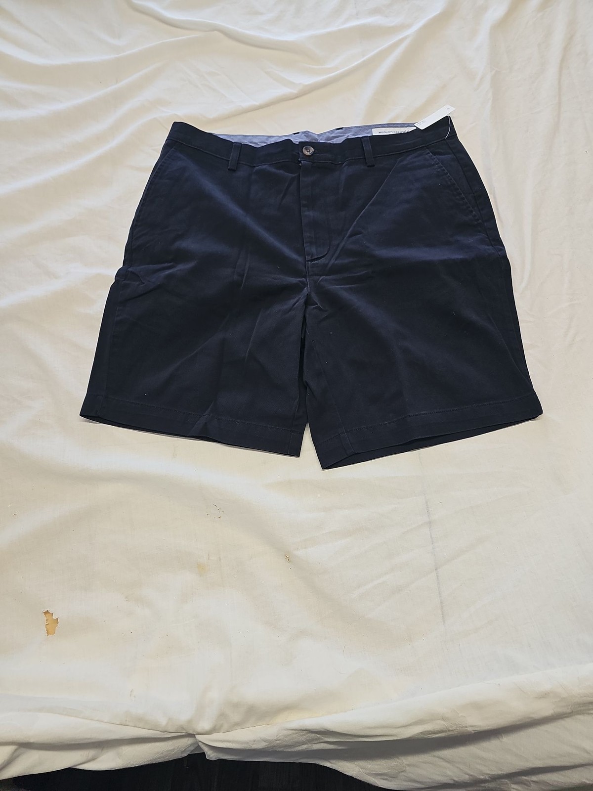 Amazon Essentials Men's Classic-Fit Chino Shorts - Navy Blue W36 C477