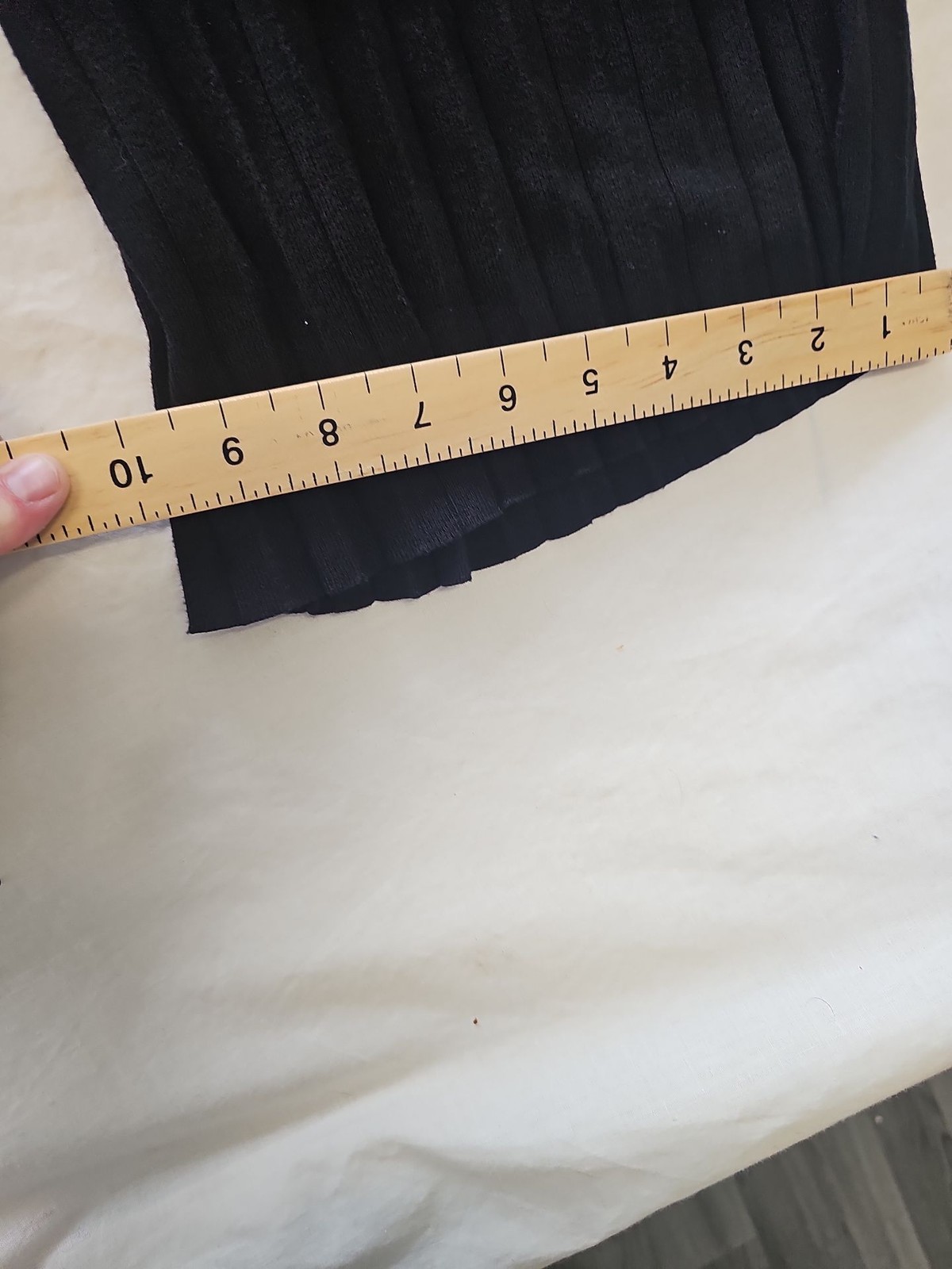 VETONO Black Pleated Wide Leg Culotte Trousers 418 - Image 8