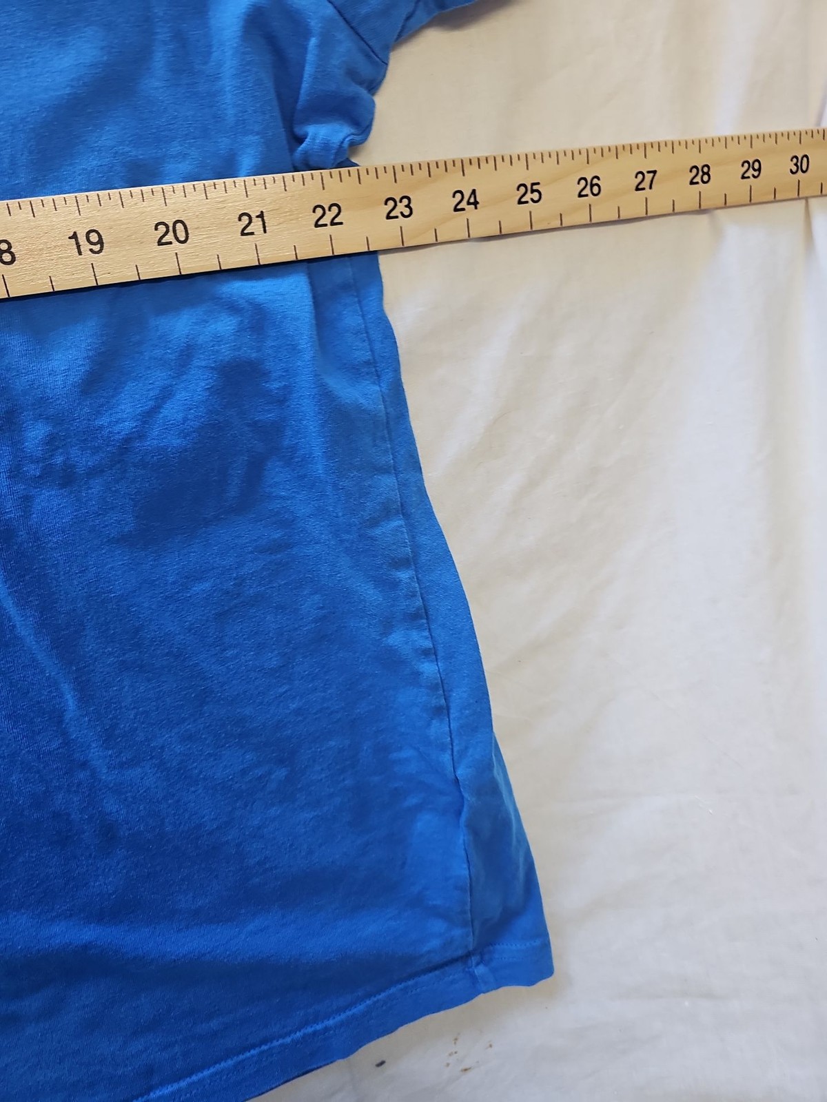 M&S Regular Fit Azure Blue Cotton T-Shirt Size 2XL D501 - Image 3