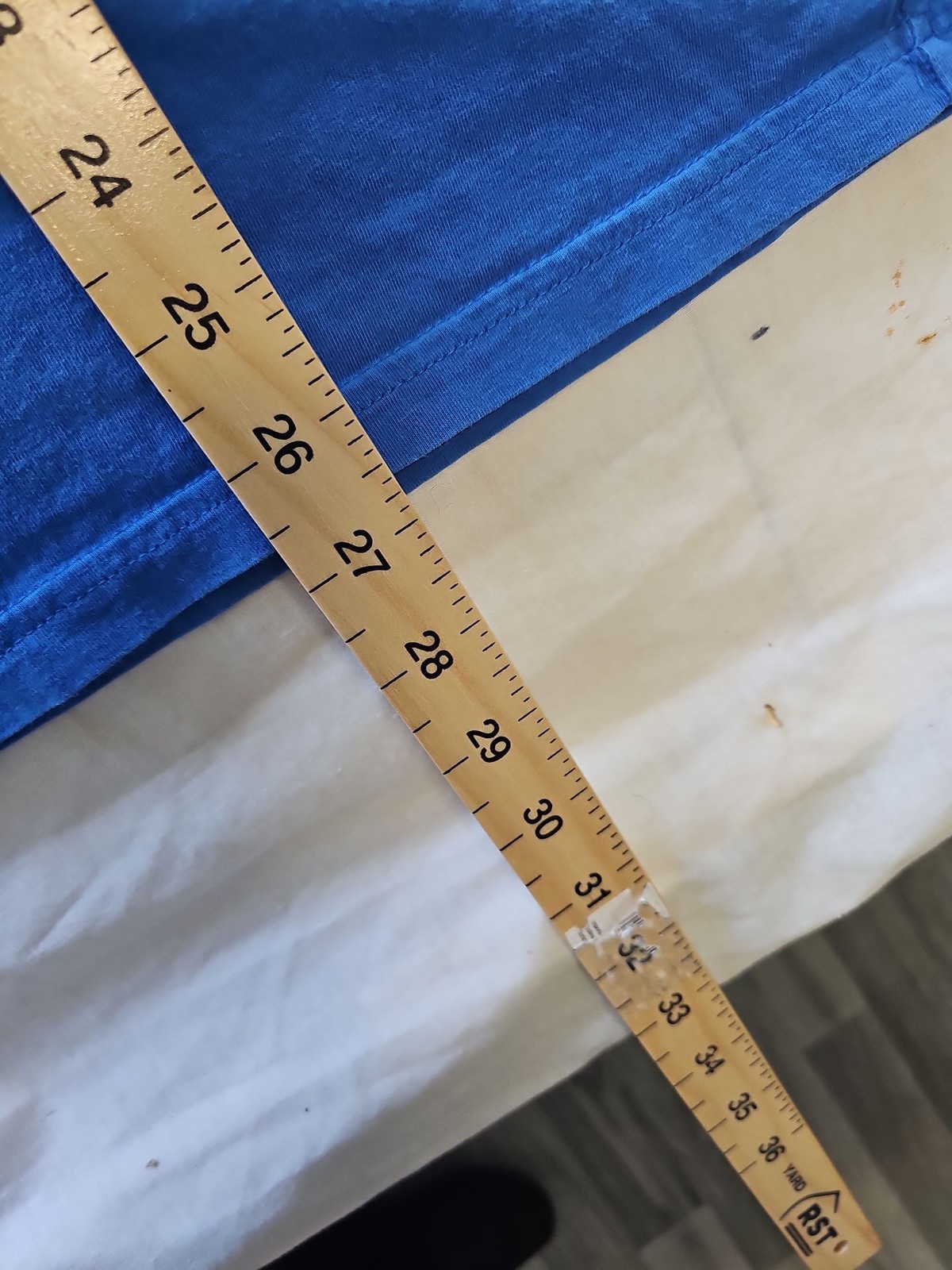 M&S Regular Fit Azure Blue Cotton T-Shirt Size 2XL D501 - Image 4
