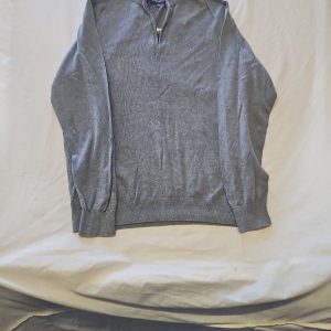 Boston Crew Grey Quarter-Zip Knitted Jumper D502