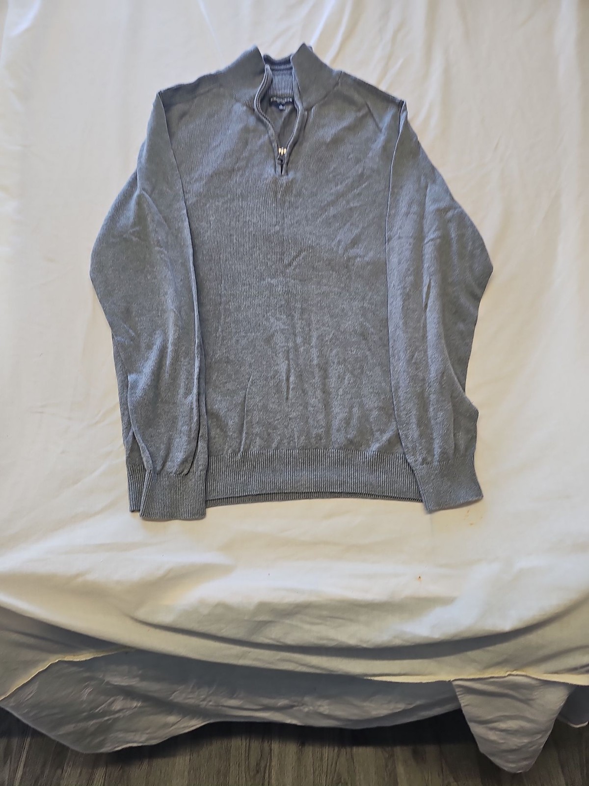 Boston Crew Grey Quarter-Zip Knitted Jumper D502