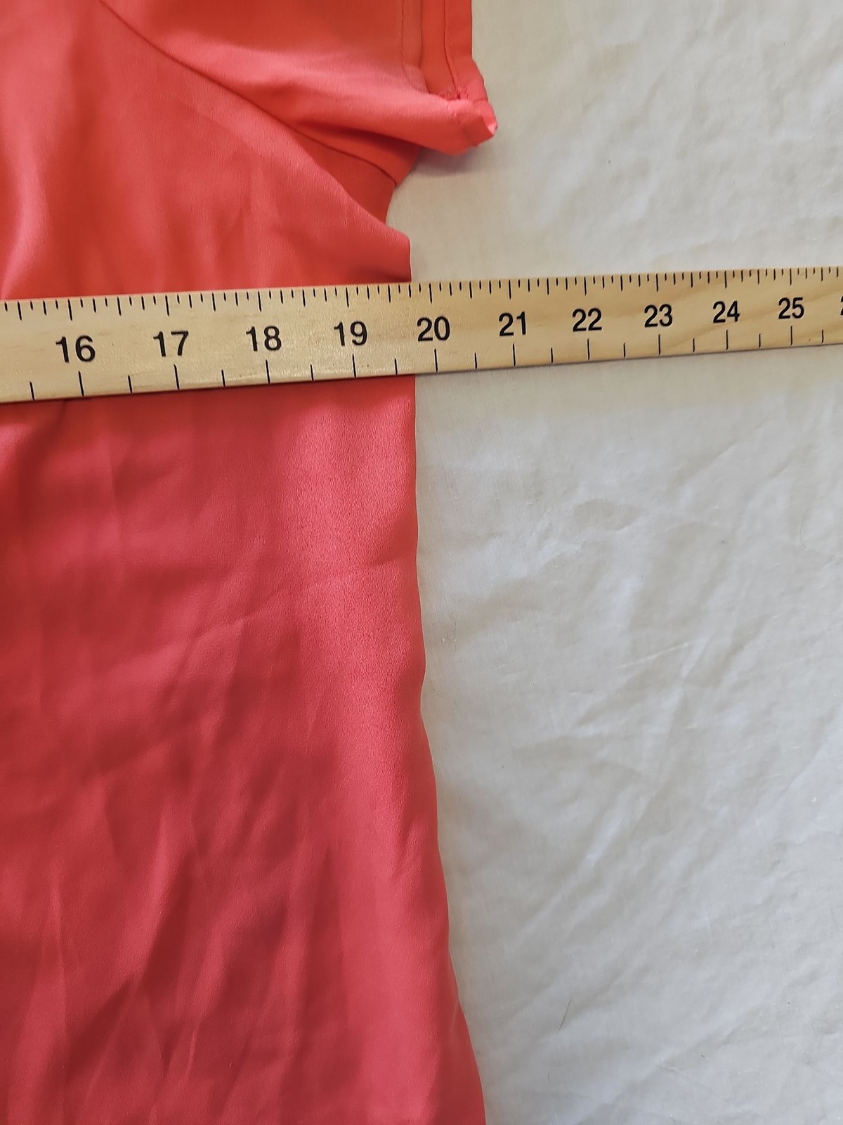 Atmosphere Coral Pink Lace-Up Front Short Sleeve Blouse D492 - Image 5