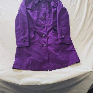 M&S Collection Vibrant Purple Trench Coat - Size 16  415
