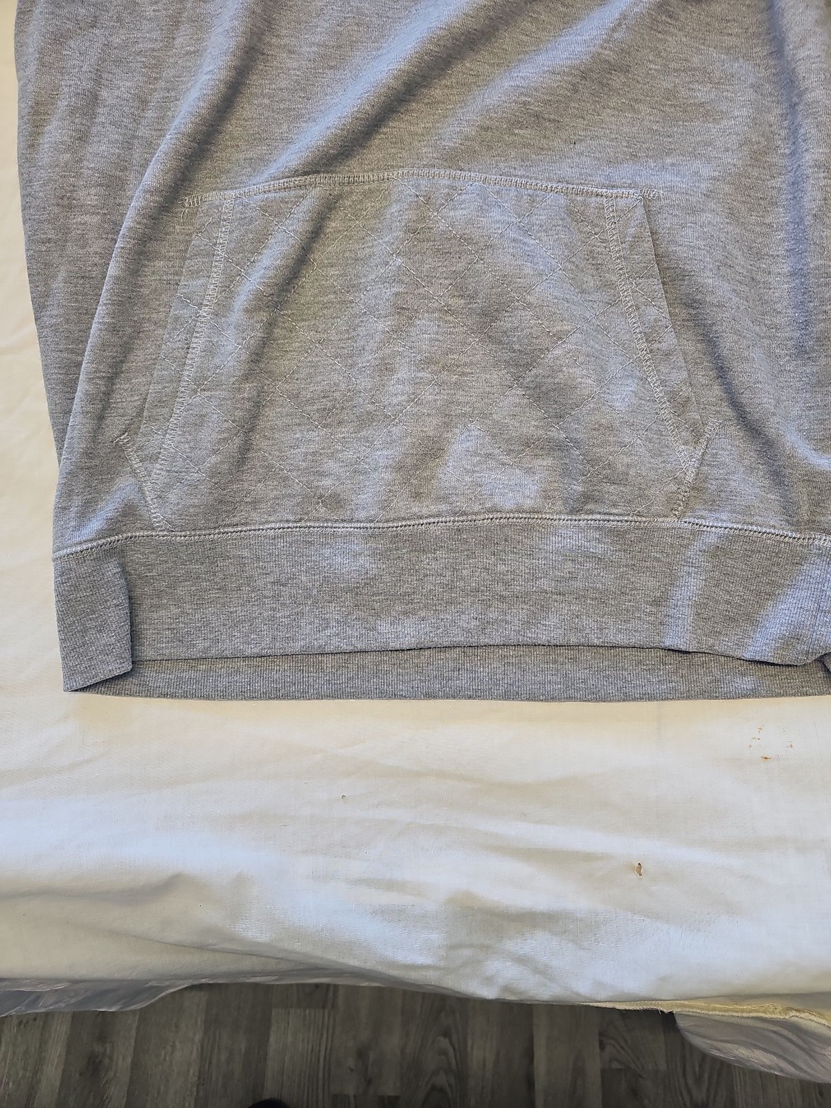 Vintage Style IX Skull Wing Graphic Hoodie in Heather Grey D495 - Image 6