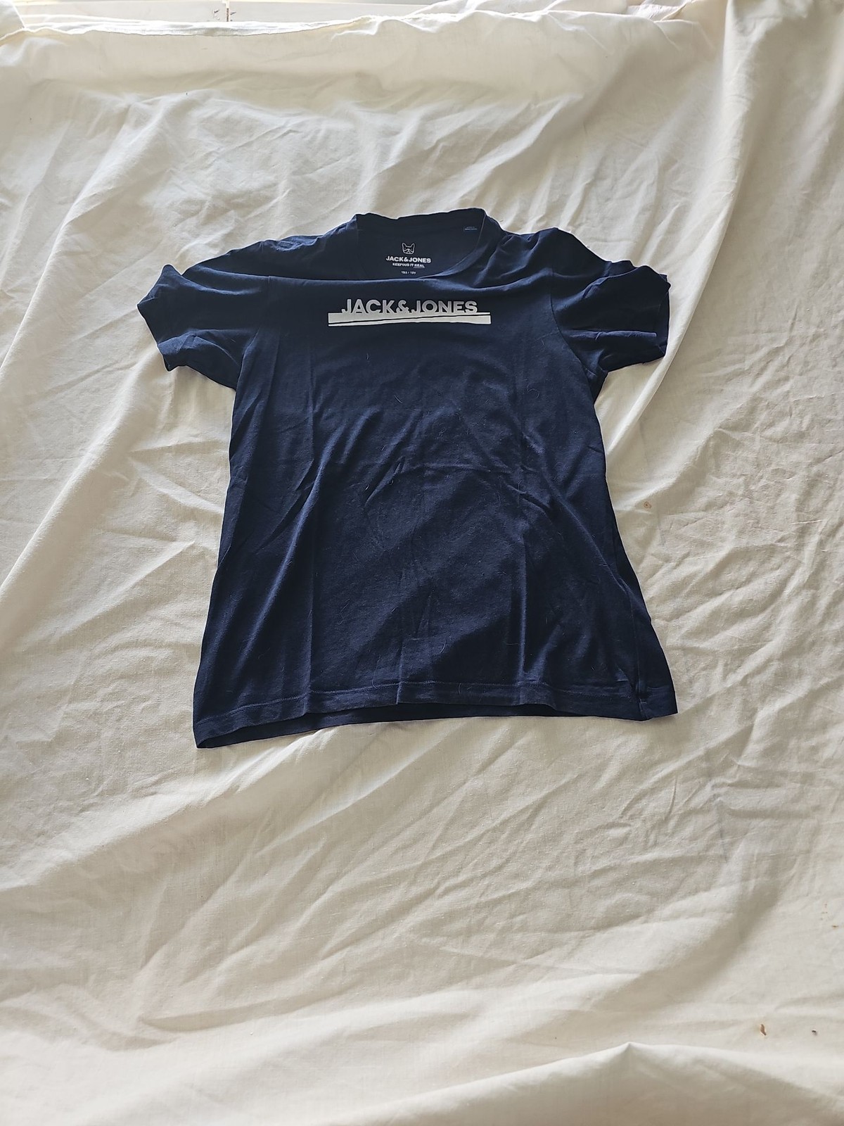 Jack & Jones Boys Navy Blue Logo T-Shirt Size 12 Years C484