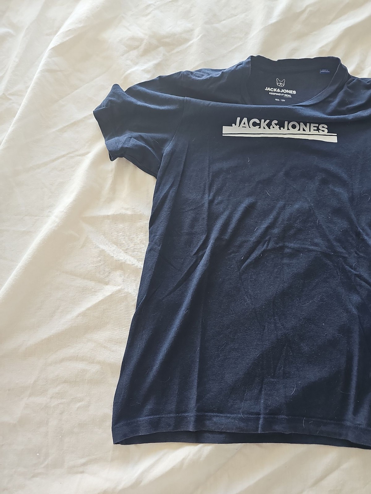 Jack & Jones Boys Navy Blue Logo T-Shirt Size 12 Years C484 - Image 3
