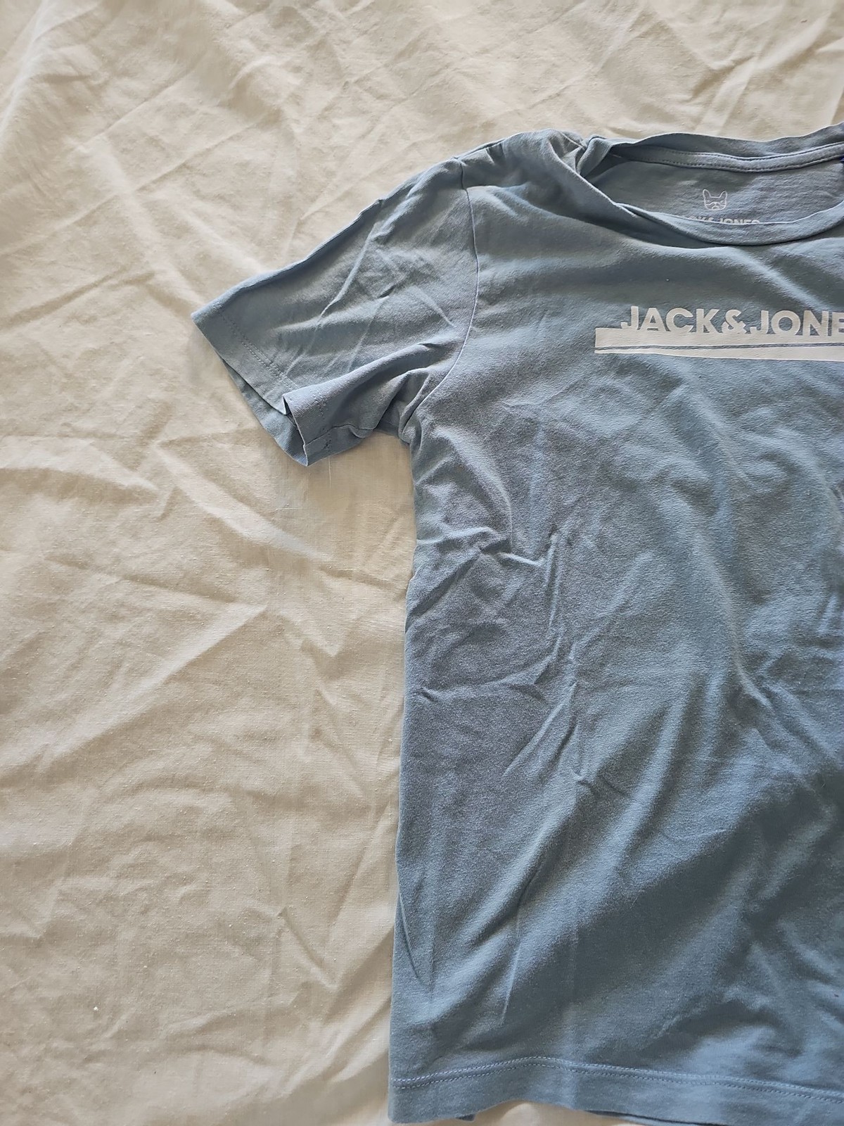 Jack & Jones Junior Logo T-Shirt Blue 12Y C488 - Image 3