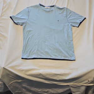 Vintage Yves Saint Laurent Pour Homme Light Blue T-Shirt XL D511