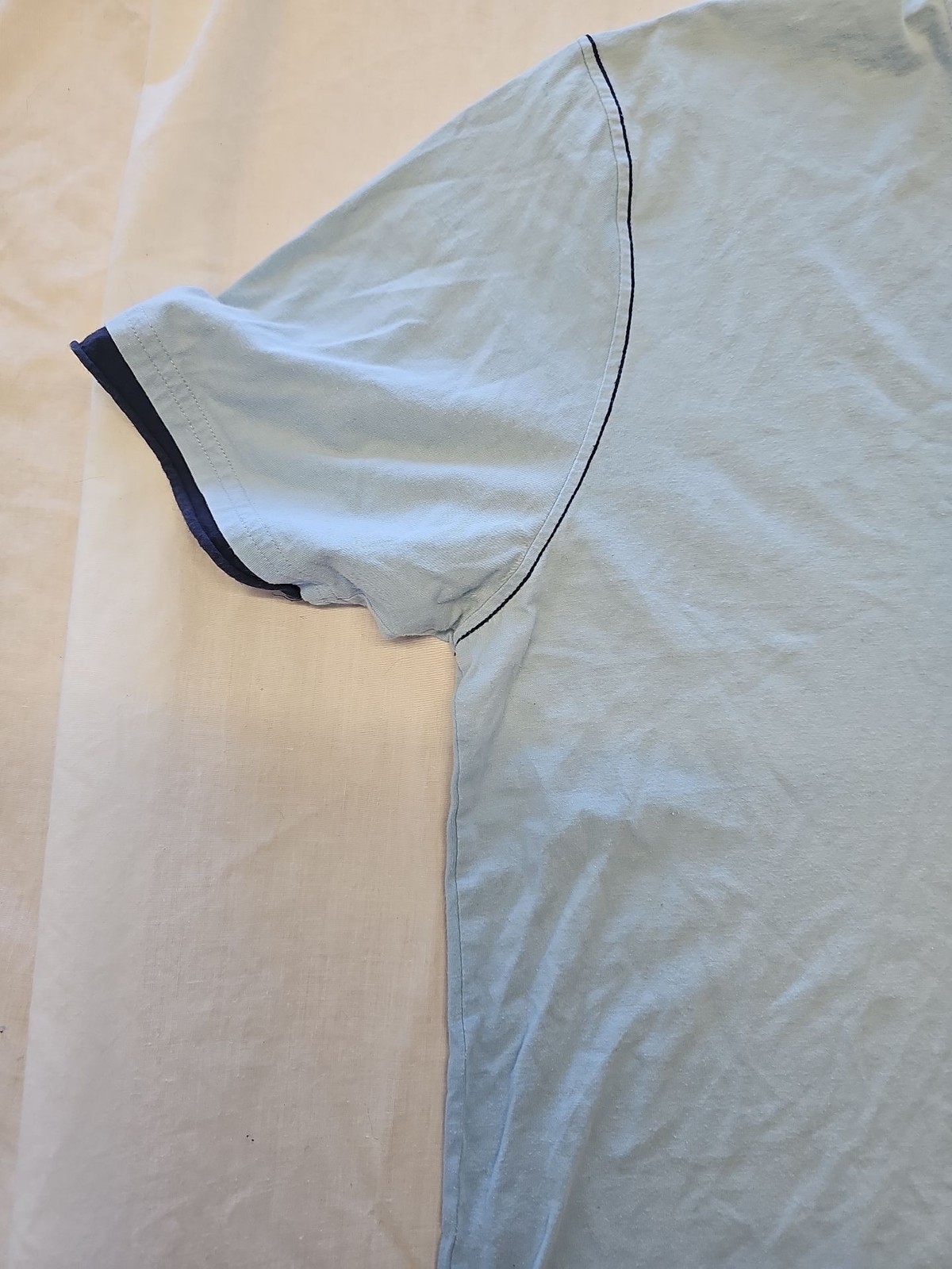 Vintage Yves Saint Laurent Pour Homme Light Blue T-Shirt XL D511 - Image 5