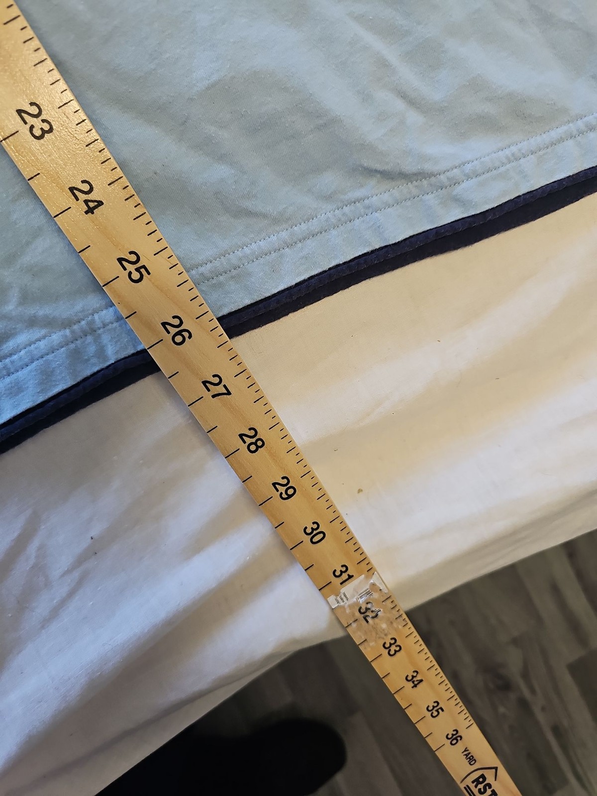 Vintage Yves Saint Laurent Pour Homme Light Blue T-Shirt XL D511 - Image 8
