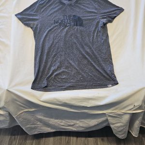 The North Face Men's Large Heather Gray Graphic Logo T-Shirt 512