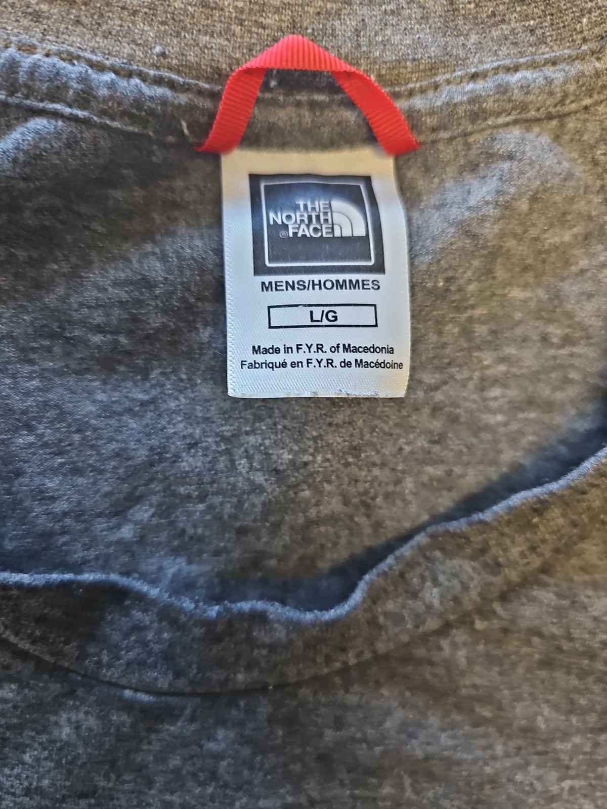 The North Face Men’s Large Heather Gray Graphic Logo T-Shirt 512