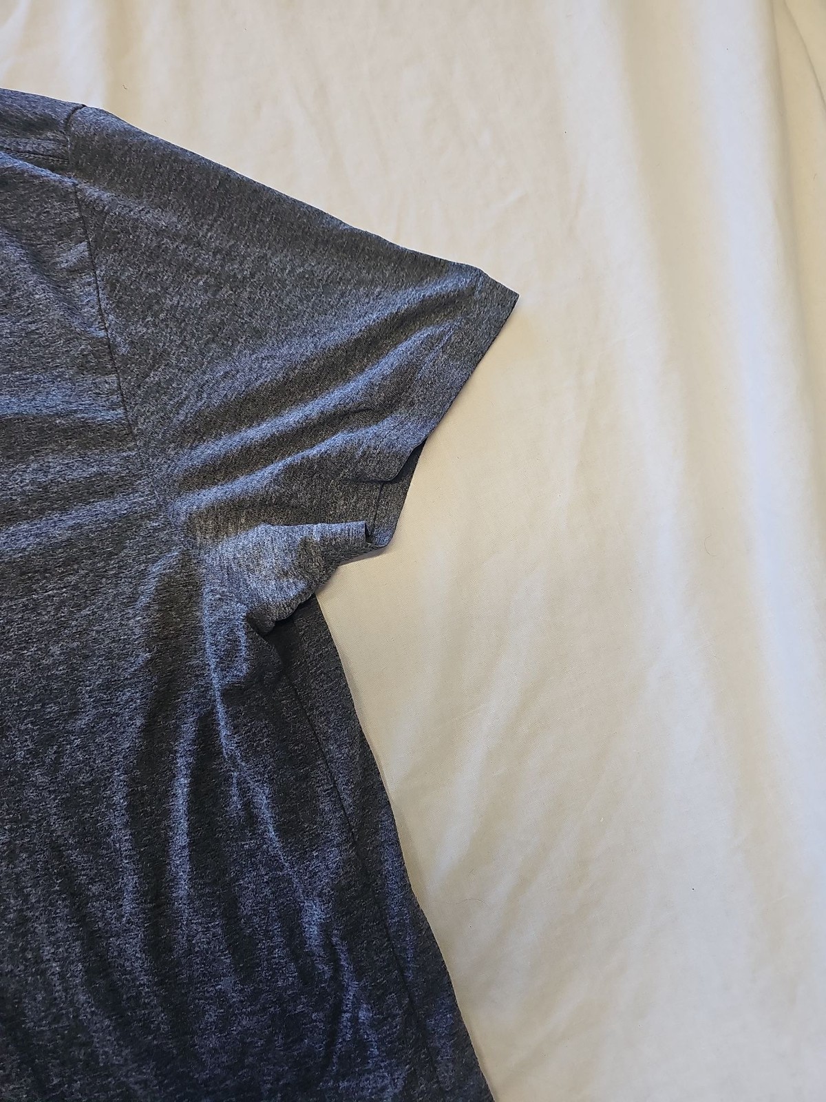 The North Face Men's Large Heather Gray Graphic Logo T-Shirt 512 - Image 6