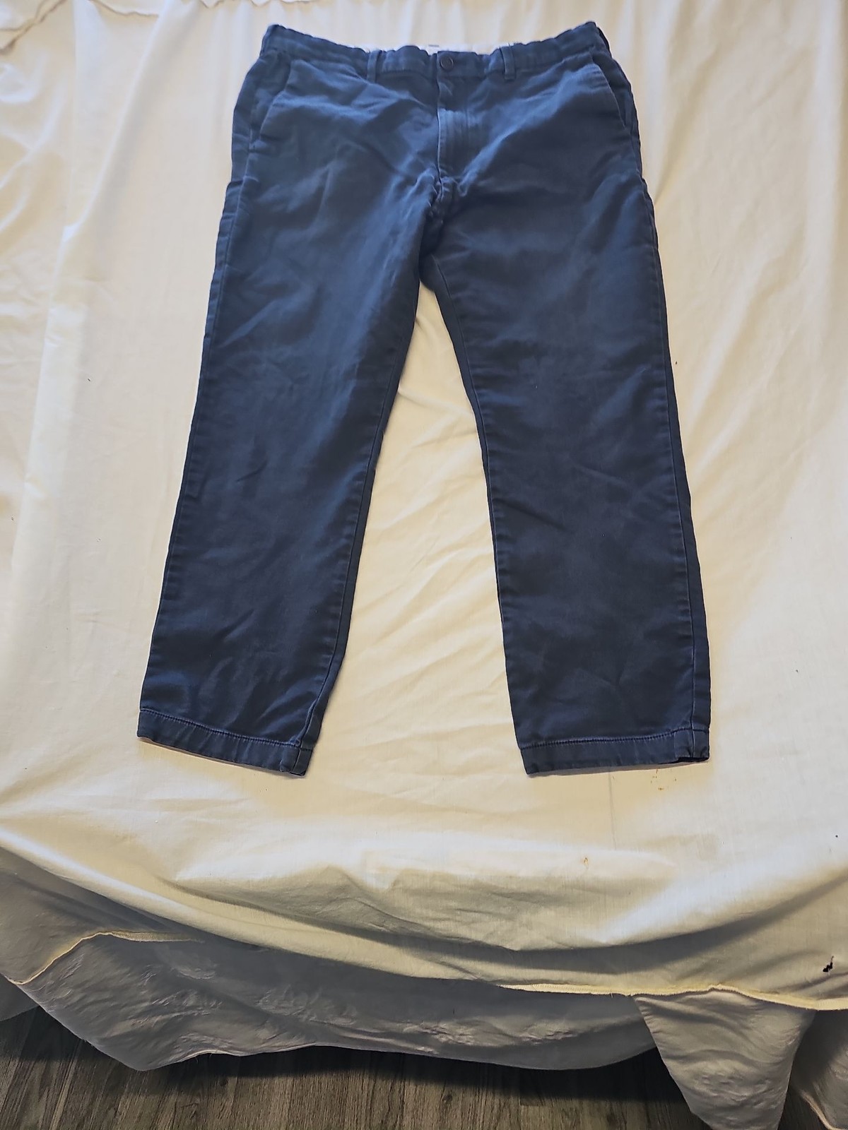 M&S Autograph Men's Slim Fit Chinos Navy Blue 38/29 D514