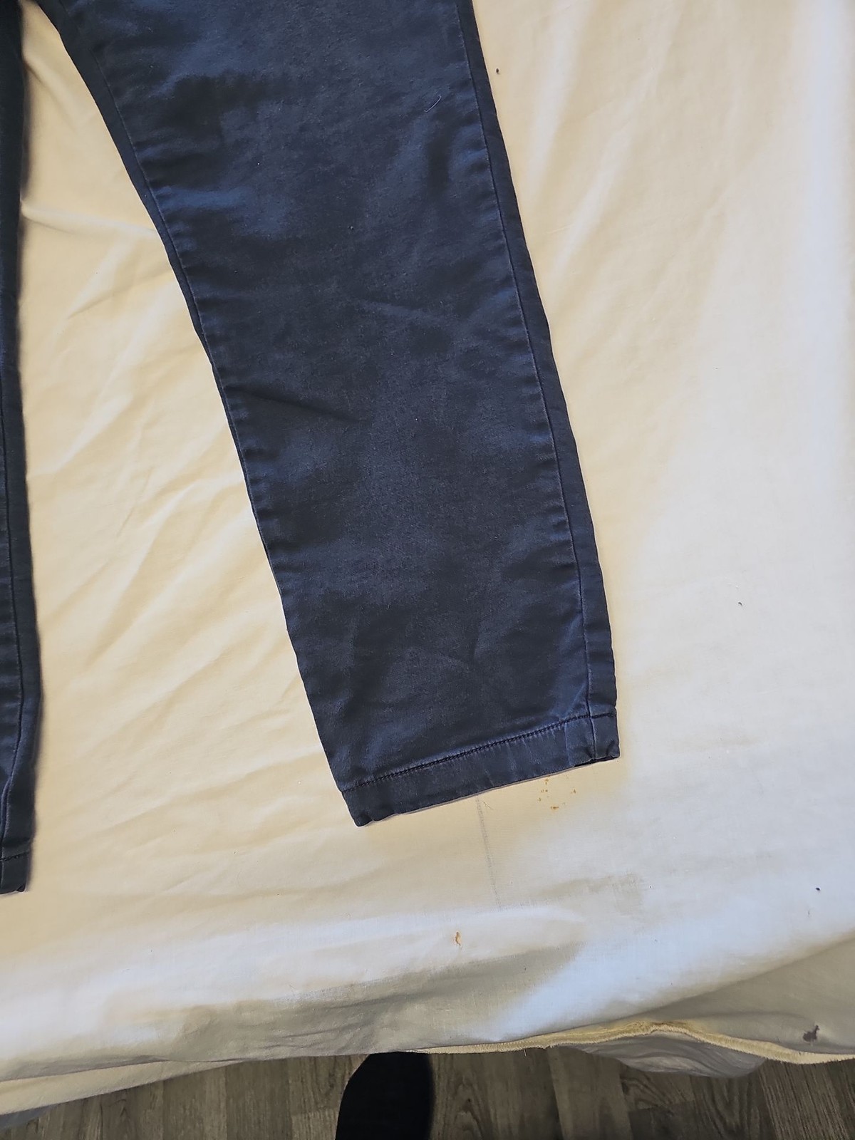 M&S Autograph Men's Slim Fit Chinos Navy Blue 38/29 D514 - Image 4