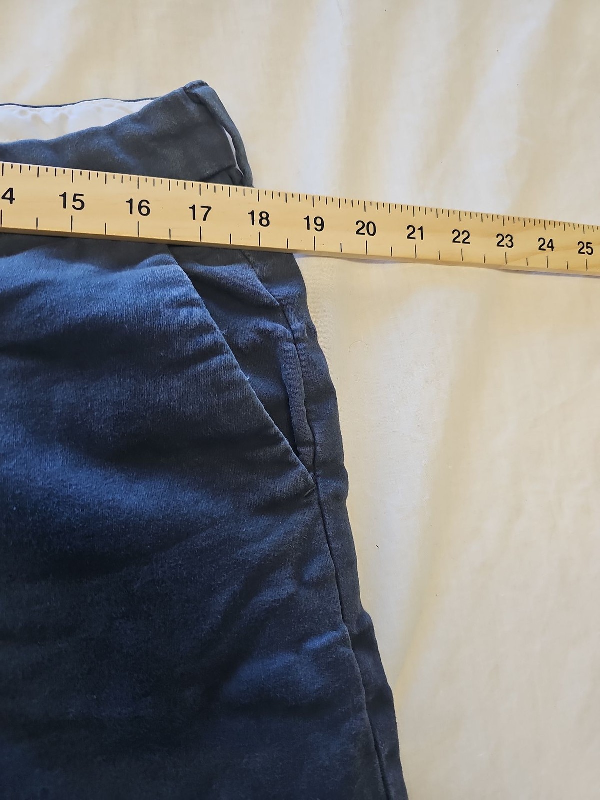 M&S Autograph Men's Slim Fit Chinos Navy Blue 38/29 D514 - Image 5