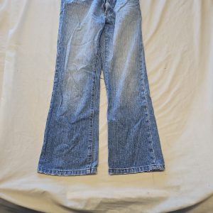 Mico Vintage Distressed Wide Leg Denim Jeans  D515