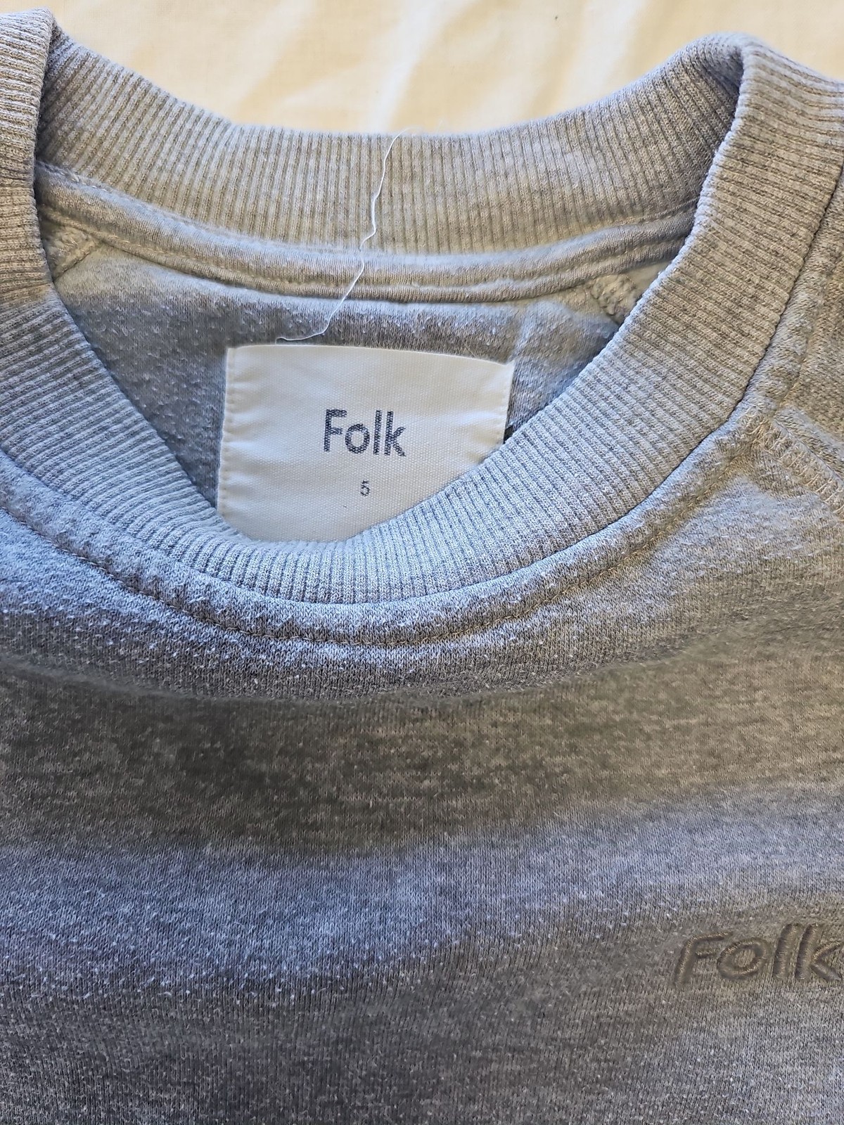 Folk Grey Crewneck Sweatshirt Size 5 D507