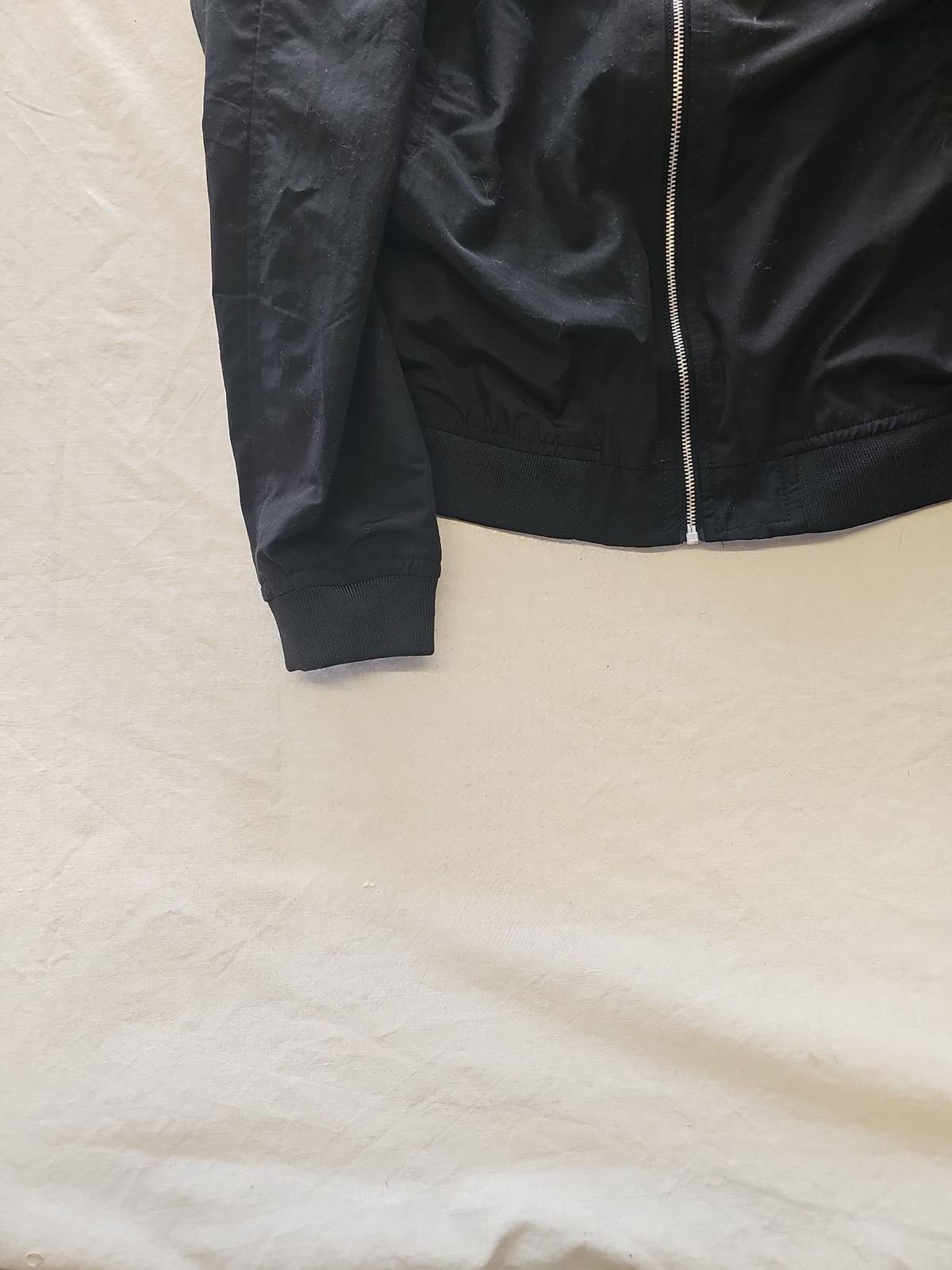 Pull&Bear Basic Black Bomber Jacket 413 - Image 2