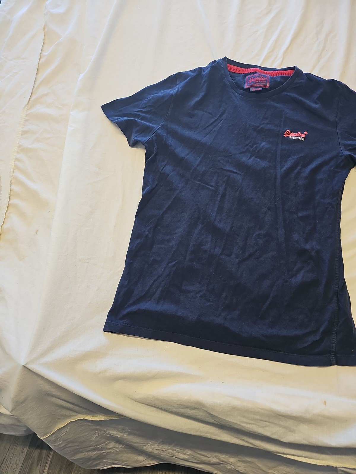 Superdry Orange Label Navy Blue Vintage Embroidered T-Shirt D509 - Image 3