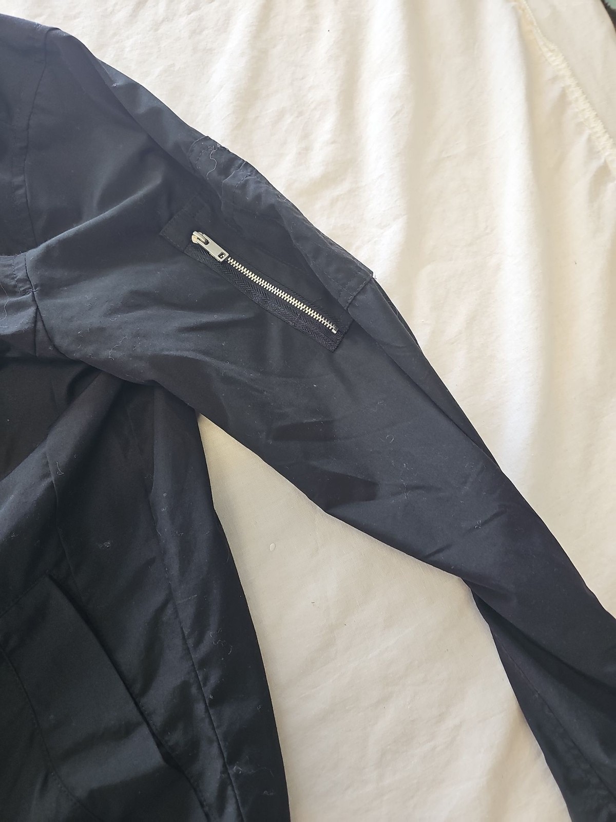 Pull&Bear Basic Black Bomber Jacket 413 - Image 3