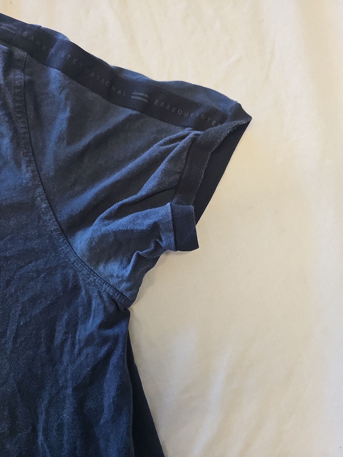 Barbour International Navy Blue Slim Fit T-Shirt L D508 - Image 5