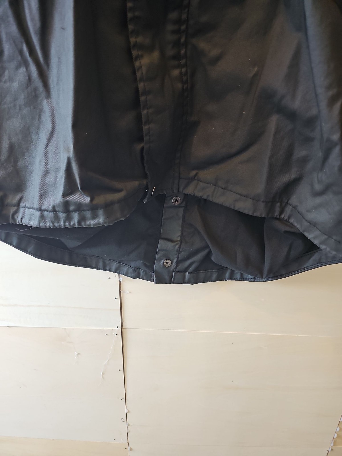 STANDVRD Men's Black Hooded Fishtail Parka Jacket XXL W553 - Image 5