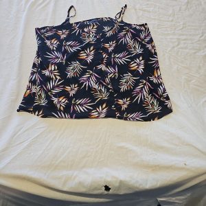 Peacocks Black Tropical Palm Print Cami Top - Size 22  F534