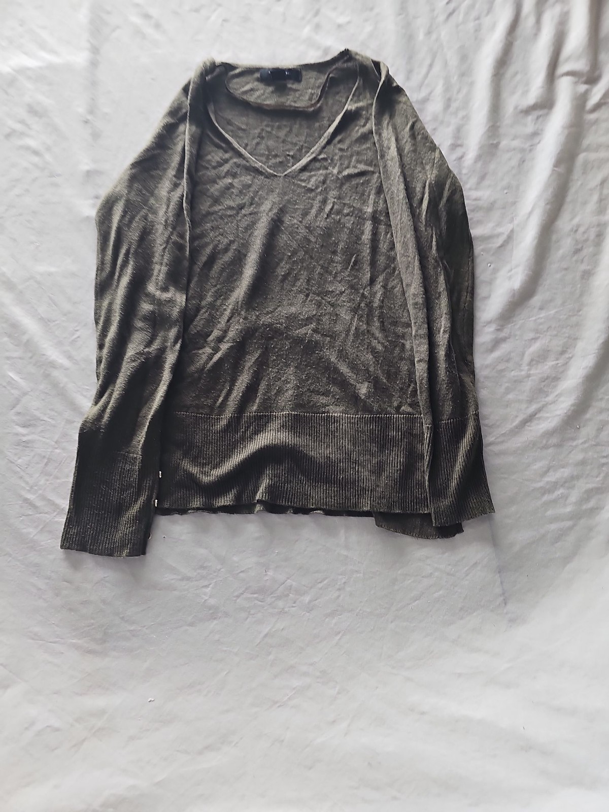 Atmosphere Olive Green V-Neck Lightweight Knit Jumper 411