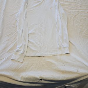 Farah Men's Classic White Long Sleeve T-Shirt - Size Large  F537