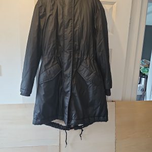 M&S Collection Women's Black Borg-Lined Parka Coat W551