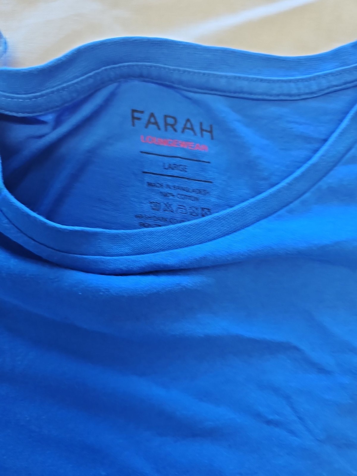 Farah Loungewear Men’s Blue Cotton T-Shirt F546