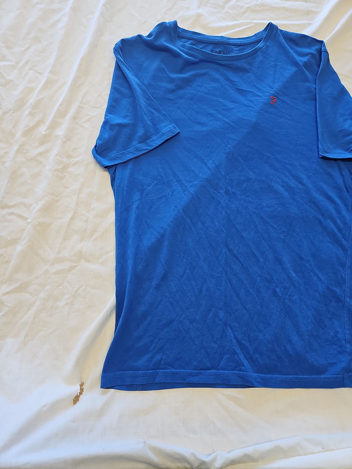 Farah Loungewear Men's Blue Cotton T-Shirt F546 - Image 3