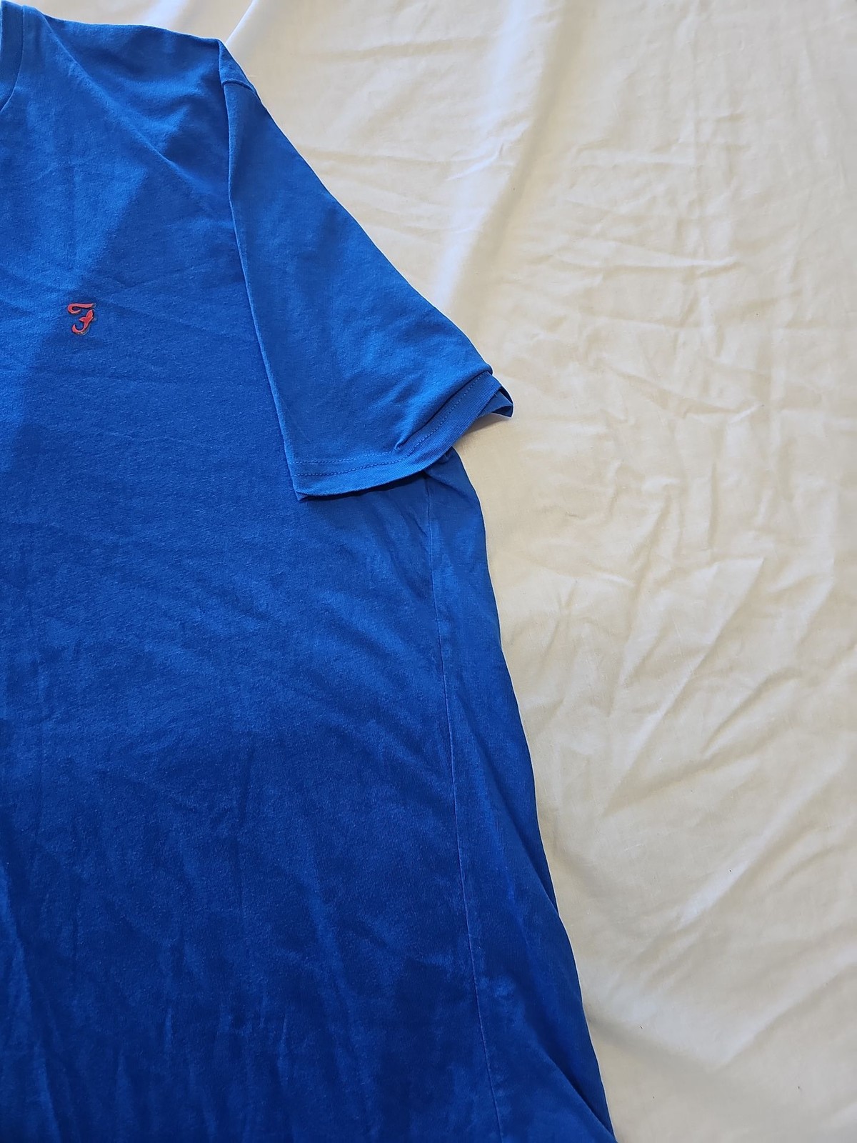 Farah Loungewear Men's Blue Cotton T-Shirt F546 - Image 4