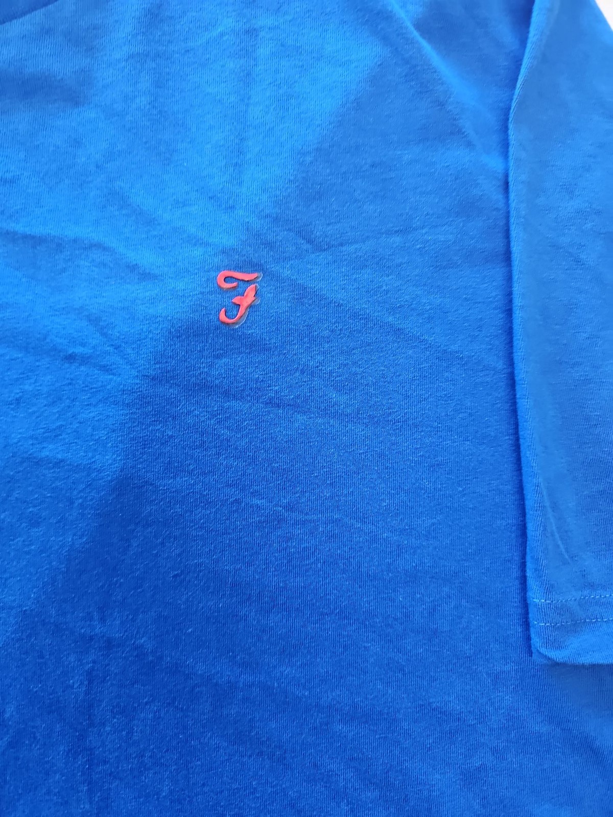 Farah Loungewear Men's Blue Cotton T-Shirt F546 - Image 5