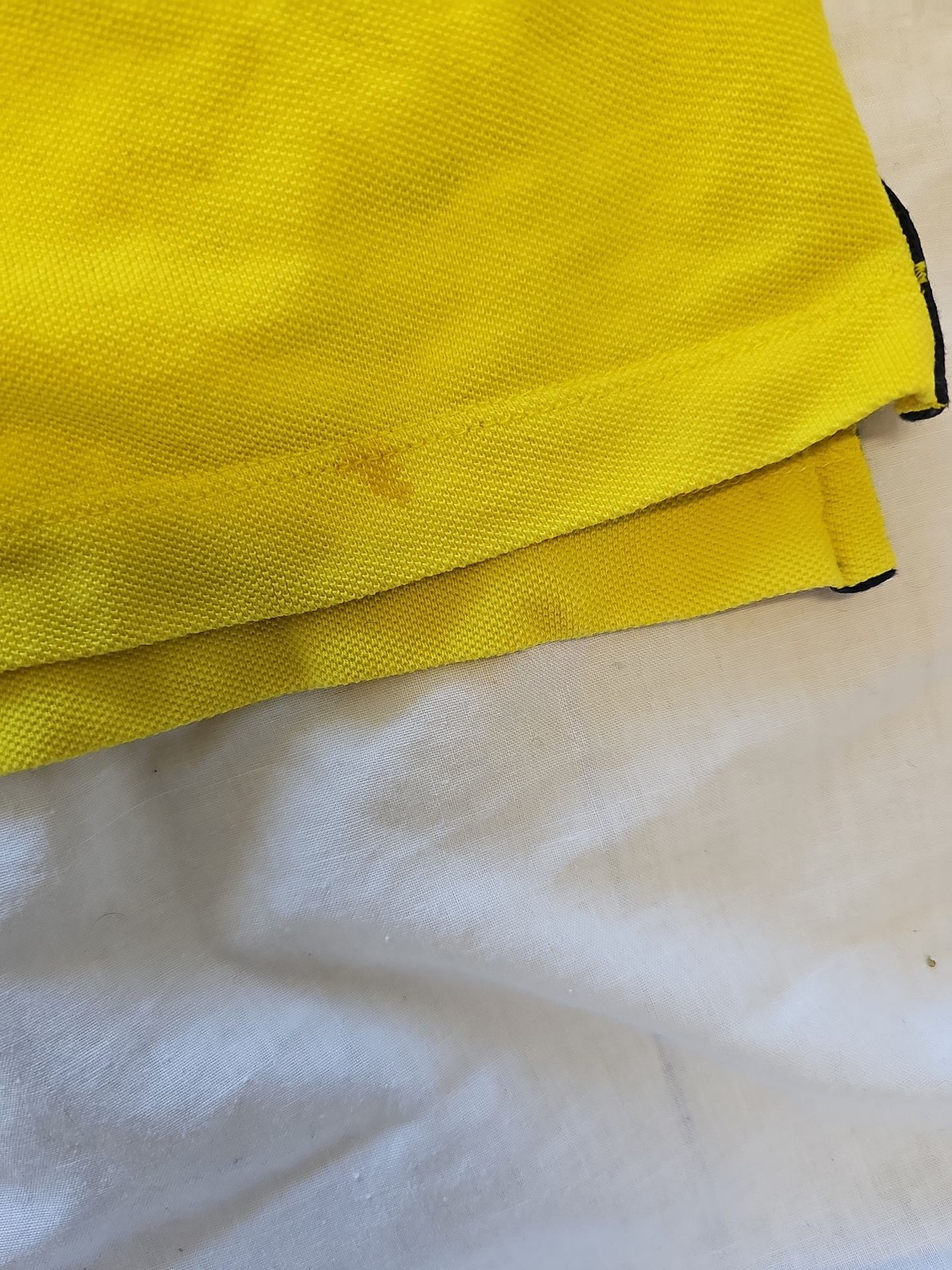 Nautica Men's Yellow Stripe Polo Shirt F547 - Image 6