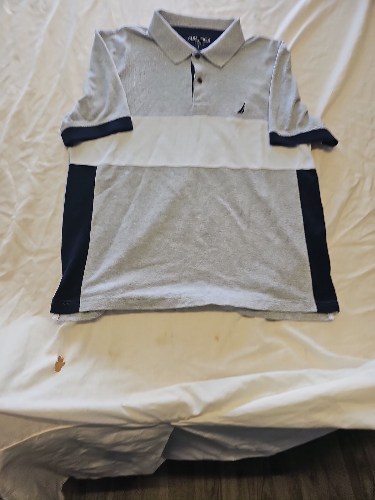 Nautica Men's Classic Fit Colorblock Performance Polo Shirt F548