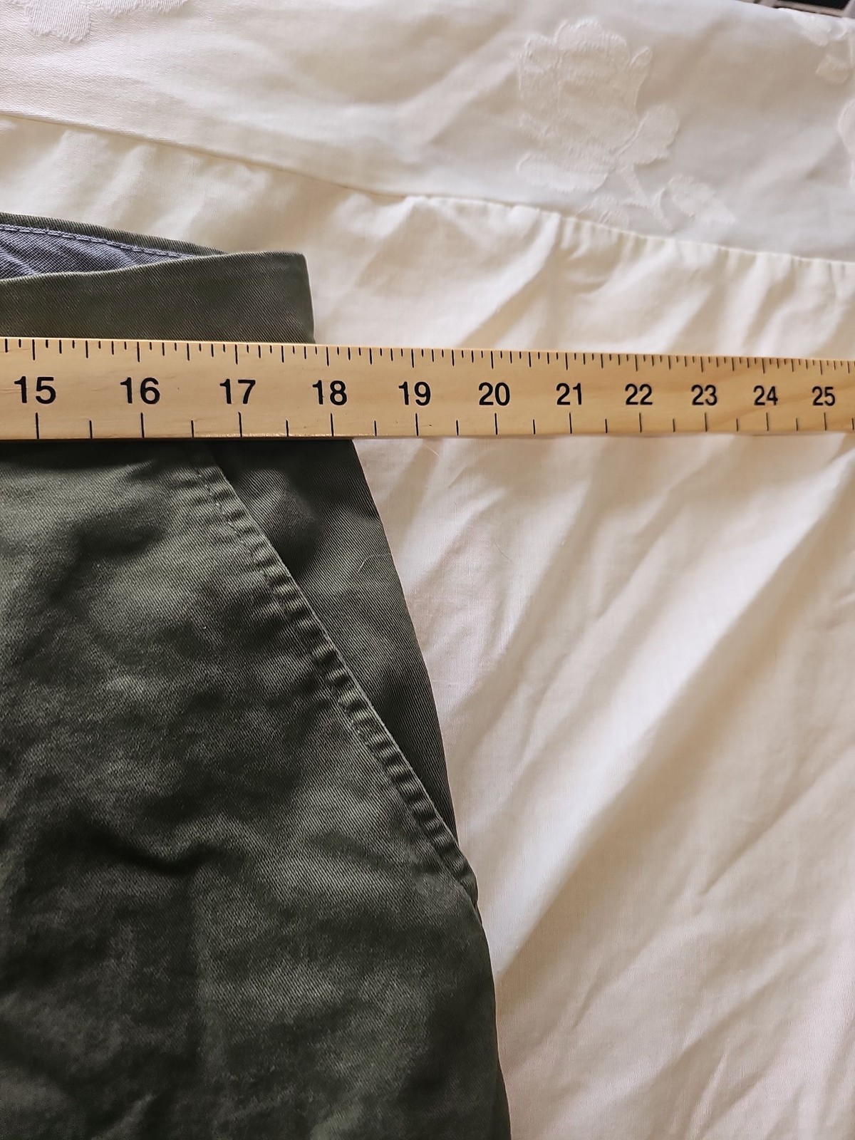 Amazon Essentials Men's Olive Green Straight-Leg Chinos 36 32 F559 - Image 5