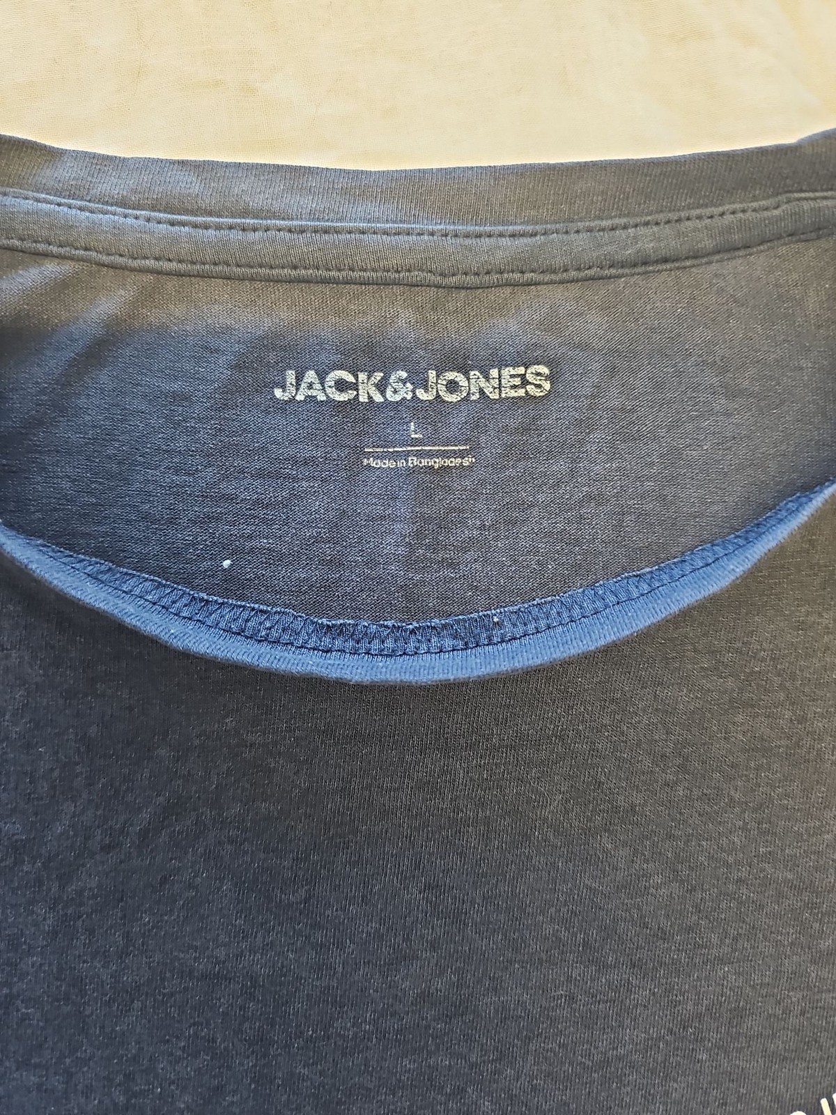 Jack & Jones Navy Blue Originals Graphic T-Shirt F539