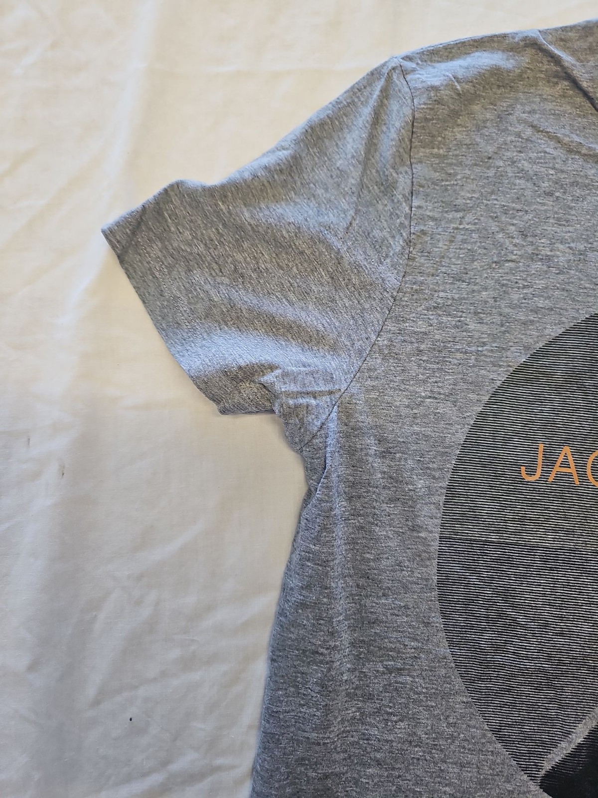 Jack & Jones Core Grey Marl Graphic T-Shirt F543 - Image 4