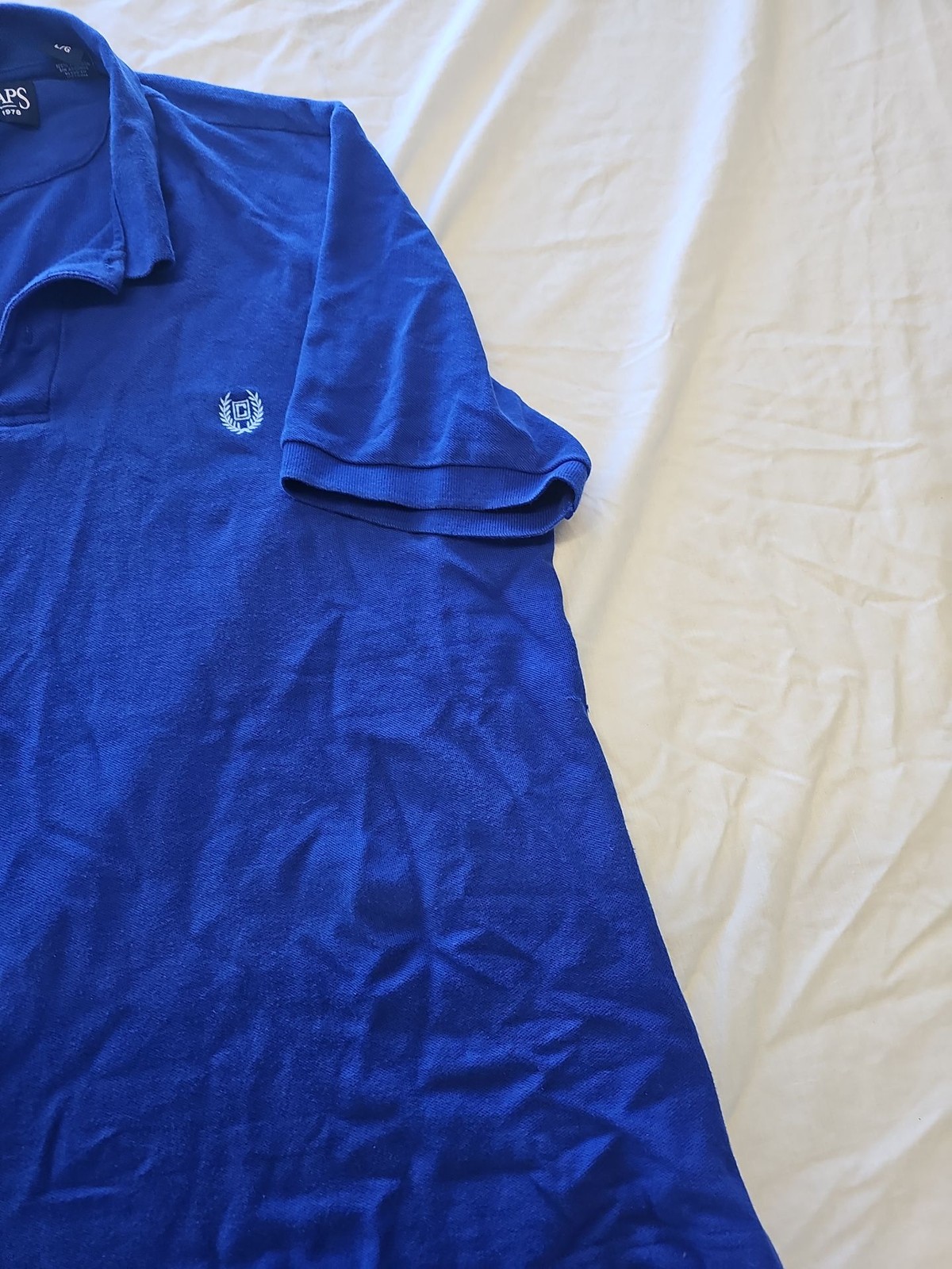 Chaps Royal Blue Men's Short Sleeve Polo Shirt - Large 545 - Image 4