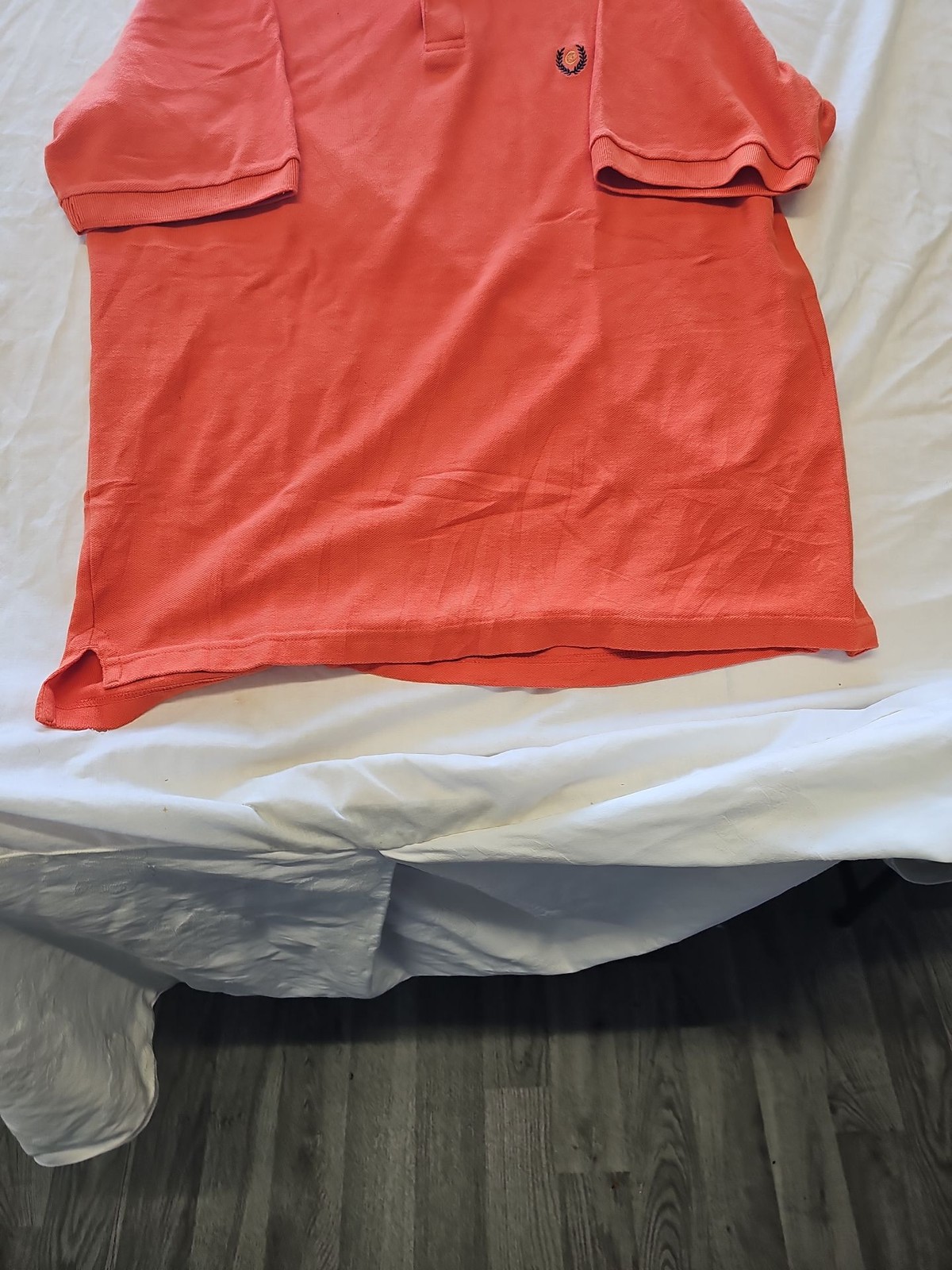 Vintage Chaps Ralph Lauren Burnt Orange Pique Polo Shirt F556 - Image 5