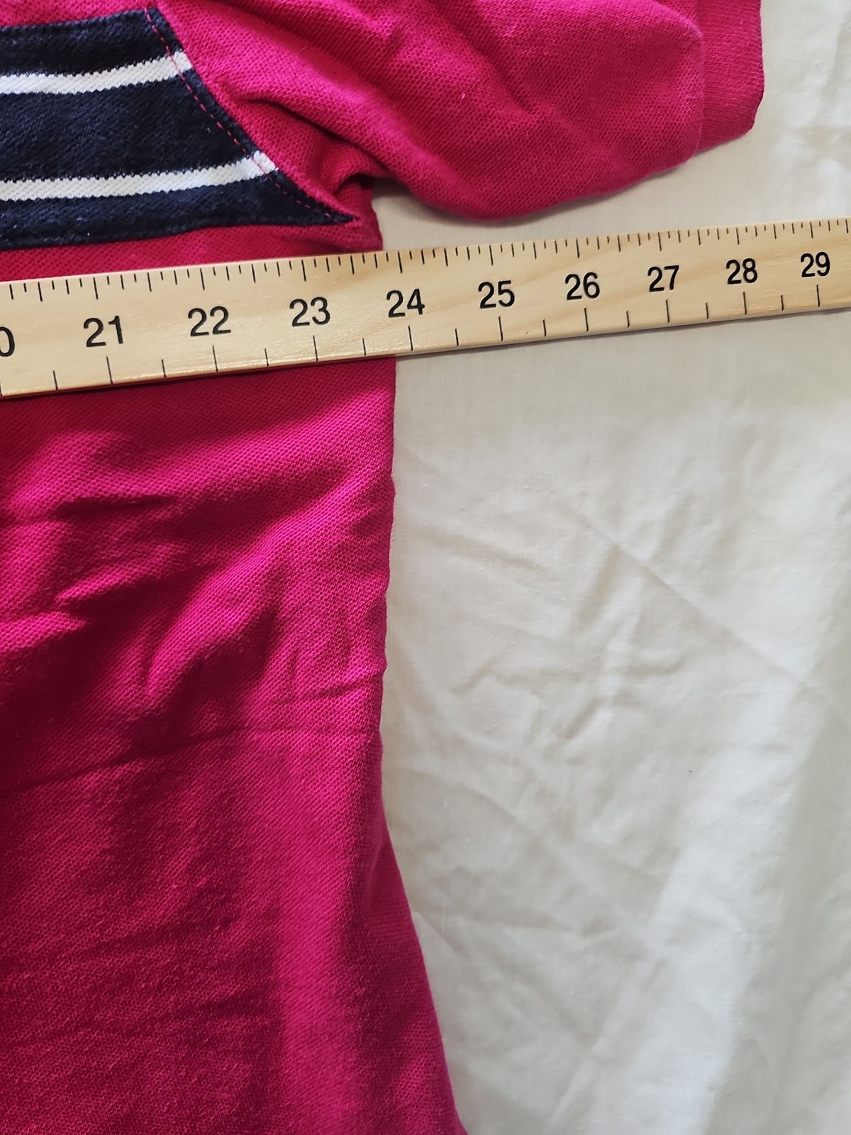 Vintage Chaps Ralph Lauren Pink Stripe Polo Shirt XL F557 - Image 6